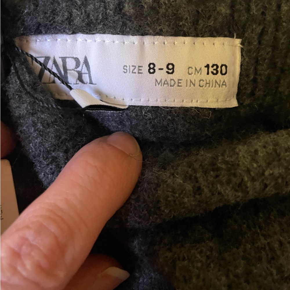 Zara Anthracite Knot Hooded Sweater and Pants 8/9 - Picture 11 of 15